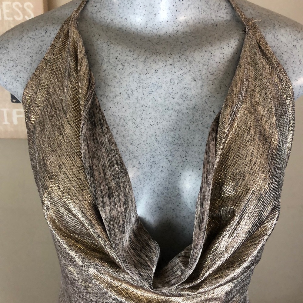 Auditions Shiny Halter Top - Picture 3 of 8